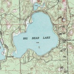 Big Bear Lake Otsego County Michigan Lake Johannesburg Usgs